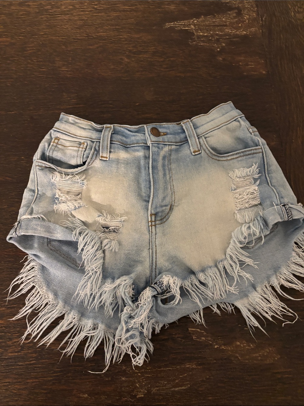 Vibrant MIU denim shorts. Sz M